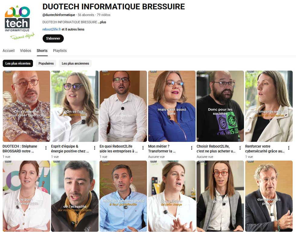 Découvrez les SHORTS by DUOTECH avec nos collaborateurs.